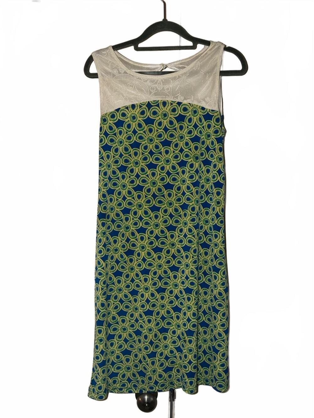 Tracy Negoshian shift dress Yoke crisp white sz m